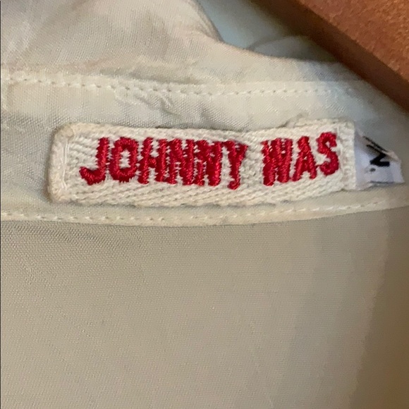 Johnny Was cream top - Picture 2 of 4